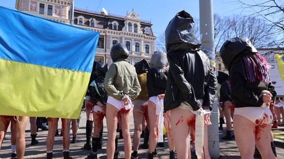 Protests pret vardarbību un karu Ukrainā  - 50