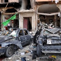 Divi sprādzieni Homsā nogalina 46 cilvēkus