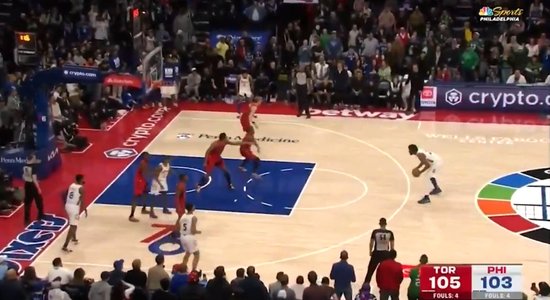 Video: NBA zvaigzne Embīds apjūk un norok savas komandas izredzes uzvarēt