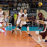 Latvijas volejbolisti izcīna uzvaru Eiropas Sudraba līgā