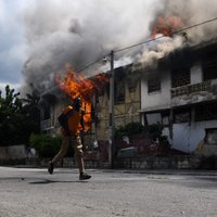 Foto: Vardarbīgos protestos Haiti divi bojāgājušie