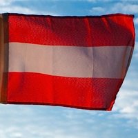 Калниете перепутала флаги Латвии и Австрии