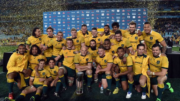 Austrālijas regbisti pirmo reizi triumfē Regbija čempionātā; Argentīna sensacionāli sakauj DĀR Austrālijas regbisti pirmo reizi triumfē Regbija čempionātā; Argentīna sensacionāli sakauj DĀR
