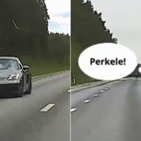 Video: Policija Vidzemē pieķer "Porsche" vadītāju traucamies ar 176 km/h