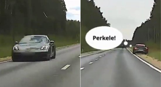 ВИДЕО: Как Porsche гнал на скорости 176 км/час — полиция выпишет штраф до 2000 евро