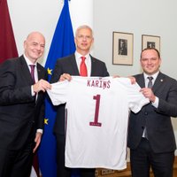 FIFA un LFF prezidenti tiekas ar ministru prezidentu Krišjāni Kariņu