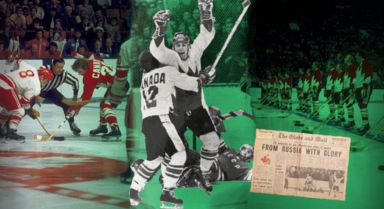 Blefs, vardarbība, viltus fani un krekls par miljonu... Kanādas un PSRS kauja, kas mainīja hokeju
