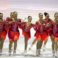 Команда Латвии дебютировала на ЧМ в синхронном фигурном катании
