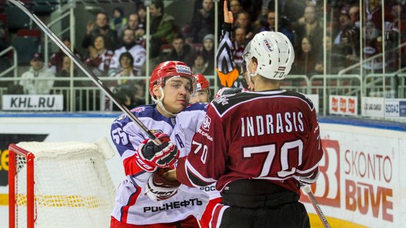 Hokejs, KHL spēle: Rīgas Dinamo - Maskavas CSKA - 7