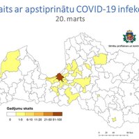 Saslimis vēl viens Salaspils 1. vidusskolas skolēns; 'Covid-19' apstiprināts 19 pašvaldībās