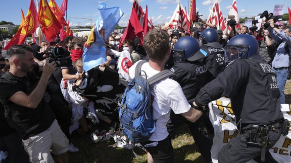 G7 Vācija protests 