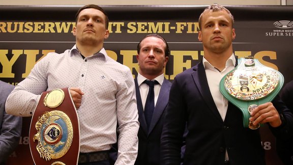 Bokss, Mairis Briedis un Oleksandrs Usiks. Preses konference - 1