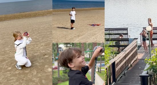 ВИДЕО: Как дети Аллы Пугачевой и Максима Галкина наслаждаются летом в Юрмале