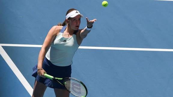 Teniss, Australian Open: Jeļena Ostapenko - Belinda Benčiča - 5