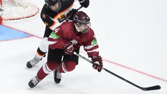 Hokejs, pasaules čempionāts U-18 1. divīzijā A grupā: Latvija - Vācija - 20