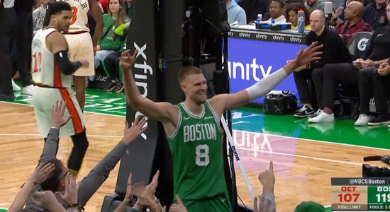 Video: Atraktīvais Porziņģis uzkurina Bostonas "Celtics" fanus