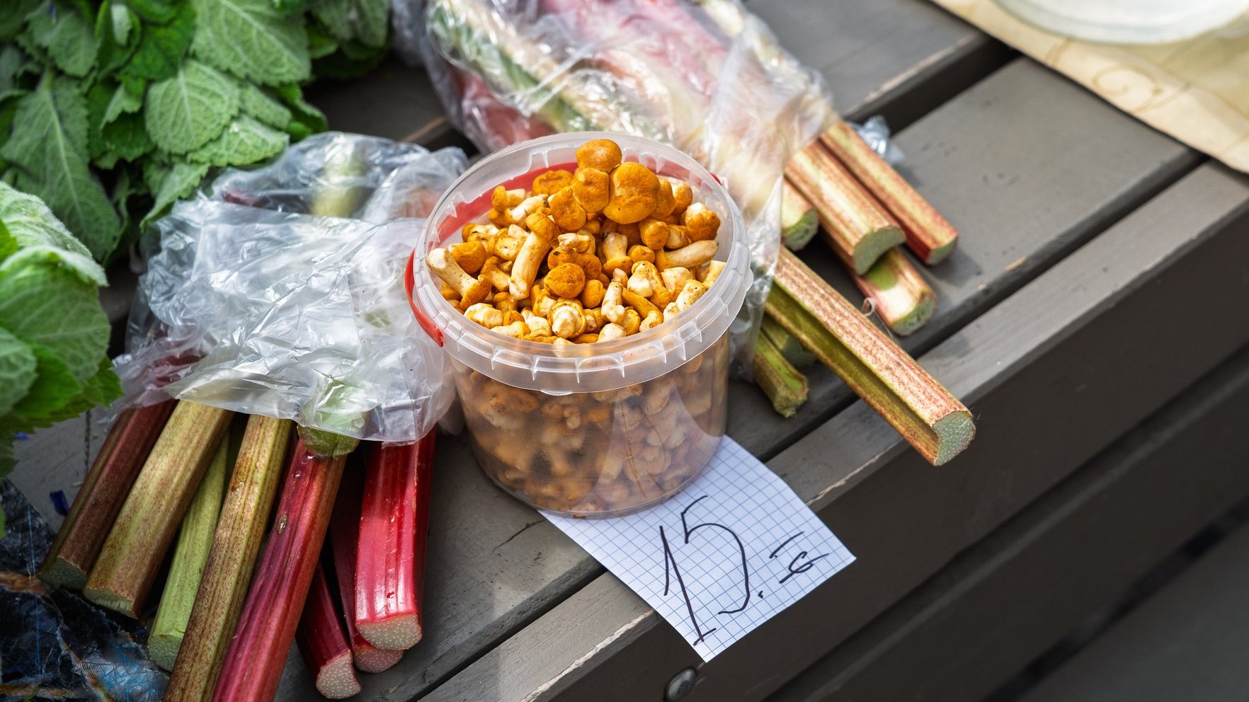 First Wild Chanterelles and Strawberries Appear at Riga Market
