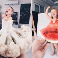 Puķkāposts, arbūzs, margrietiņa – mamma Turcijā savai meitai 'pielaiko' neparastas drēbītes