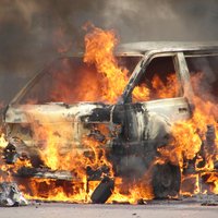 После столкновения загорелась машина: погиб водитель (ОБНОВЛЕНО)