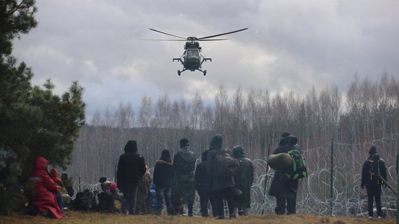 Polija robeža migranti 