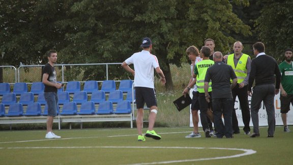 Futbols, incidents spēlē Skonto - Metta/ LU - 8