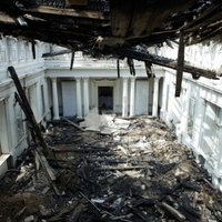 Reportāža: Rīgas pils pēc postošā ugunsgrēka