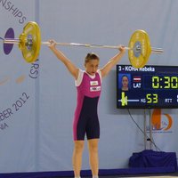 Латвийская тяжелоатлетка установила национальный рекорд