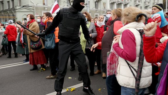 pensionāru protests Misnkā 