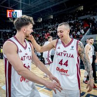 Neapturamā Latvijas basketbola izlase 'EuroBasket 2025' atlasi turpina Rīgā pret Slovākiju