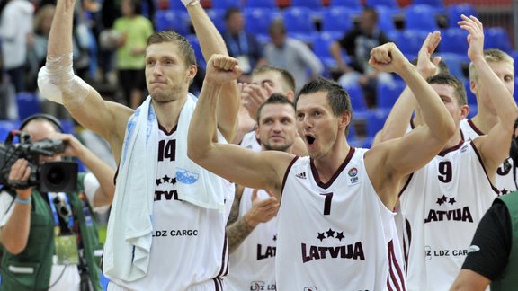 EČ basketbolā: Latvija - Maķedonija