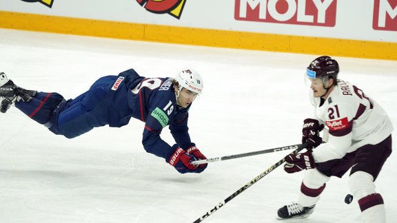 Hokejs, pasaules čempionāts 2023: bronzas spēle Latvija - ASV - 66