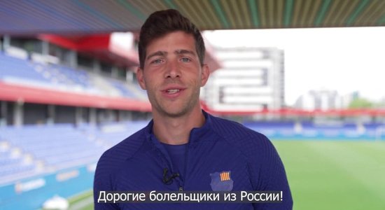 'Iesakām 'Barcelona' piedalīties Krievijas čempionātā'. Ukrainā asi kritizē spāņu futbolistu videouzrunu