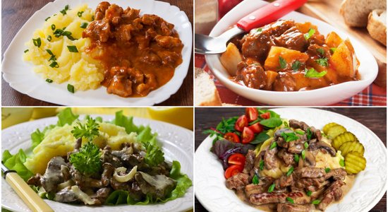 Gulašs un stroganovs – padomju ēdnīcu klasika. 18 receptes ar nostalģijas piegaršu