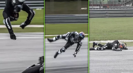 Video: Bīstami krīt "MotoGP" čempions un nokļūst slimnīcā