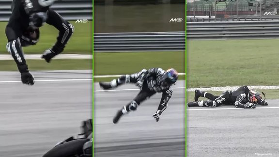 Video: Bīstami krīt "MotoGP" čempions un nokļūst slimnīcā