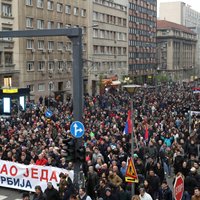 Протестующие в Белграде потребовали отставки президента Сербии Вучича