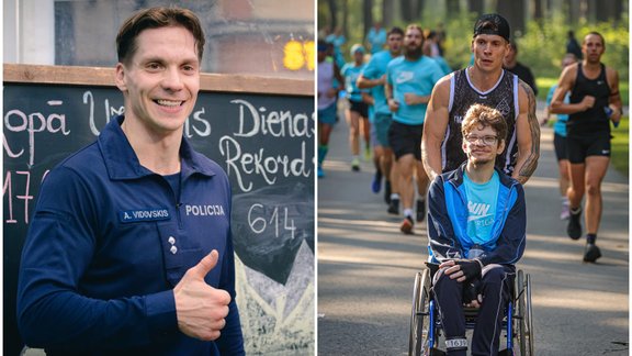 Tikai sports spēj izvilkt no dziļām bedrēm – policists un maratonskrējējs Atis Vidovskis