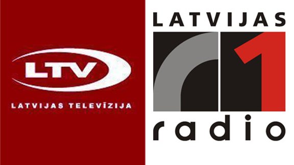 Latvijas televīzija, Latvijas radio, logo, apvienošana