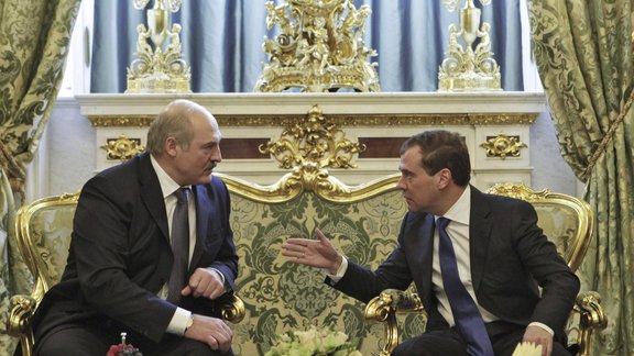 Lukashenko and Medvedev 