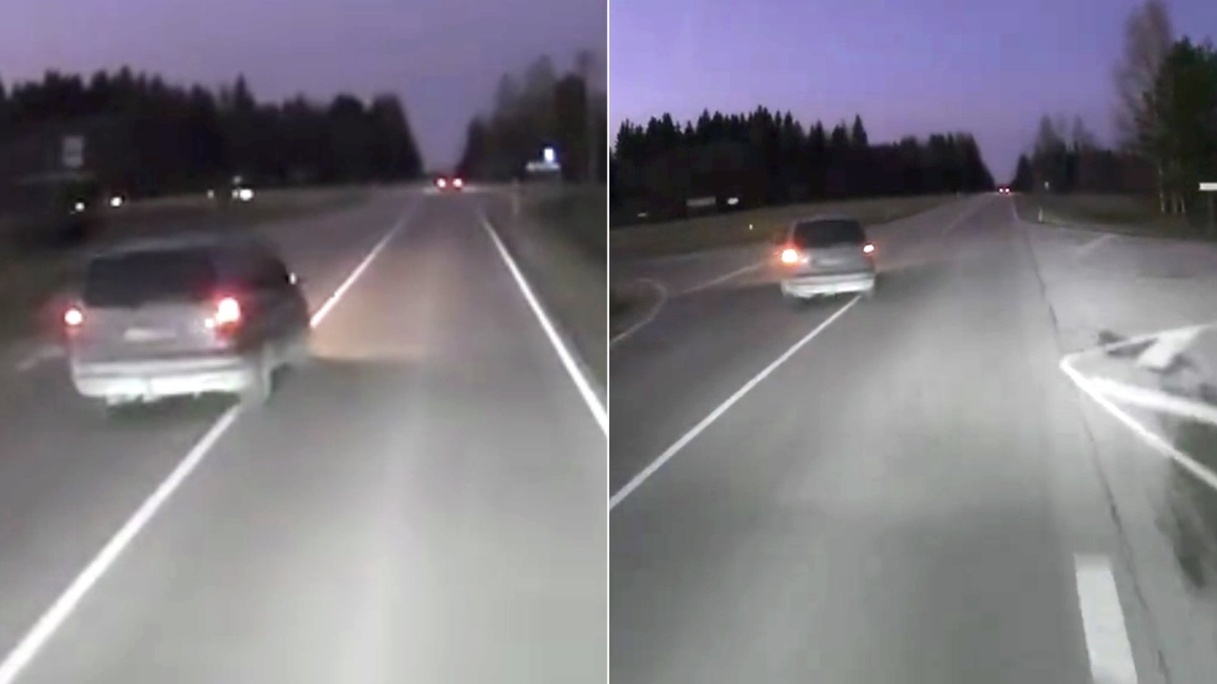 Video: Uz šosejas neatļauti apdzen, lai tūlīt pēc tam nogrieztos pa kreisi