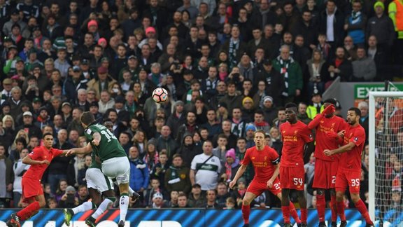 Plymouth Graham Carey vs Liverpool English FA Cup 