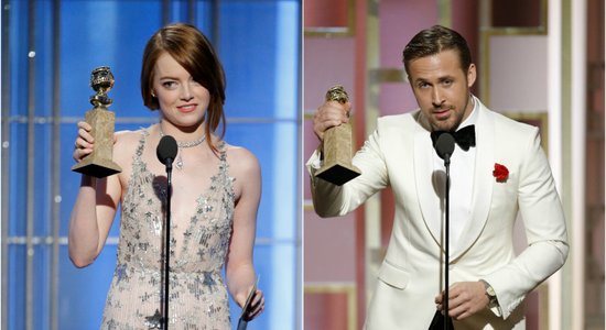 'La La Land' ar septiņām godalgām triumfē 'Zelta globusu' ceremonijā