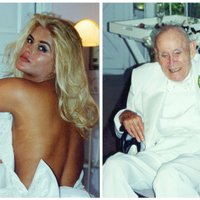Traģiski slaveno 'Playboy' modeli Smitu pieminot: neredzēti foto no viņas kāzām