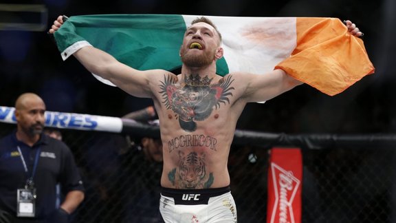 Conor McGregor after fights vs Eddie Alvarez 