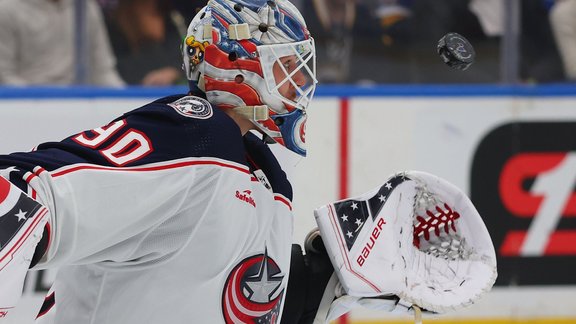 Elvis Merzļikins hokejs, NHL, Blue Jackets