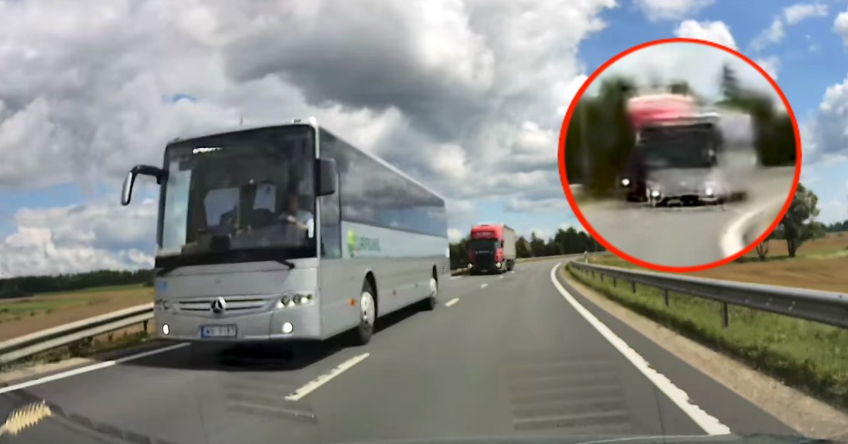 Video: Uz Liepājas šosejas jau atkal autobuss pārgalvīgi apdzen