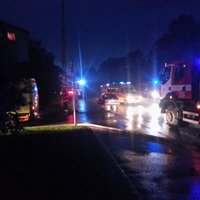 ФОТО: Крупный пожар в жилом доме в Зиепниеккалнсе - кто виноват?