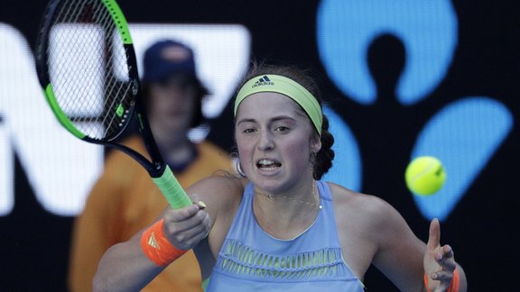 Teniss: Australian Open: Jeļena Ostapenko - Jinjina Duaņa - 7