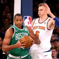 Porziņģis paliek bez trāpījumiem no spēles; 'Knicks' uzvar 'Celtics'