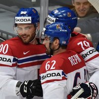 Video: Čehijas hokejistiem otrā 'sausā' uzvara Maskavā